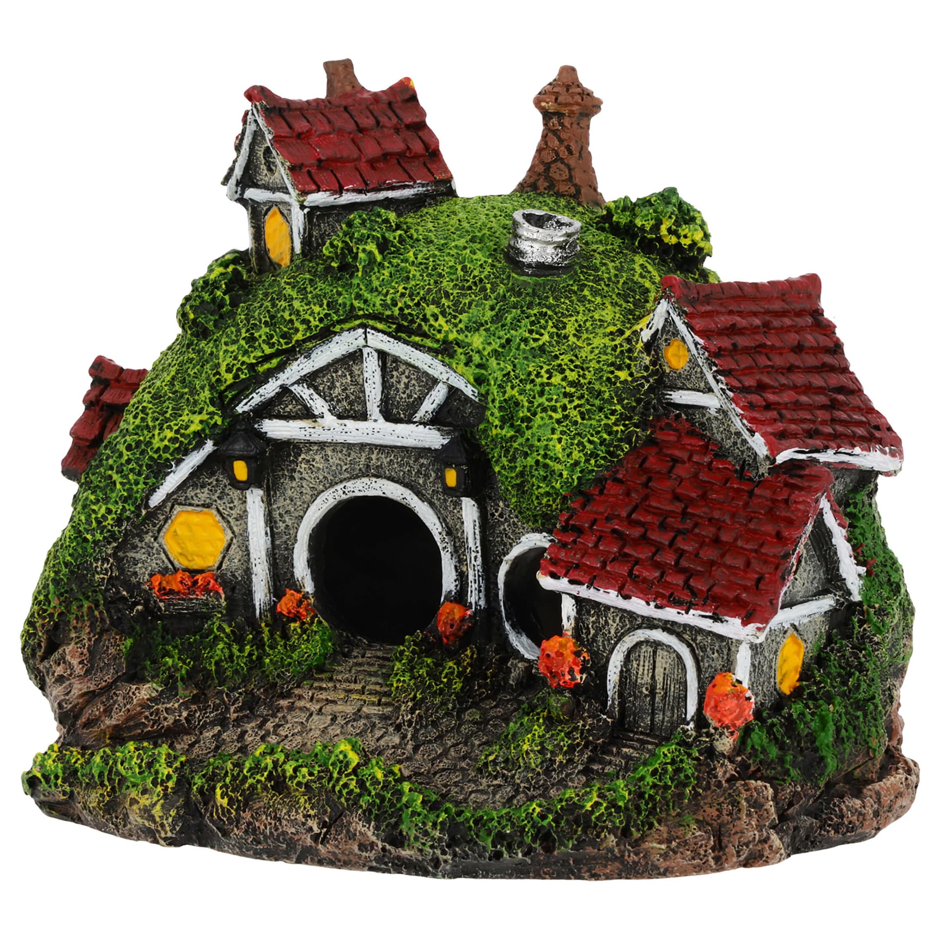 Aquariumdekoration Hobbit-Haus