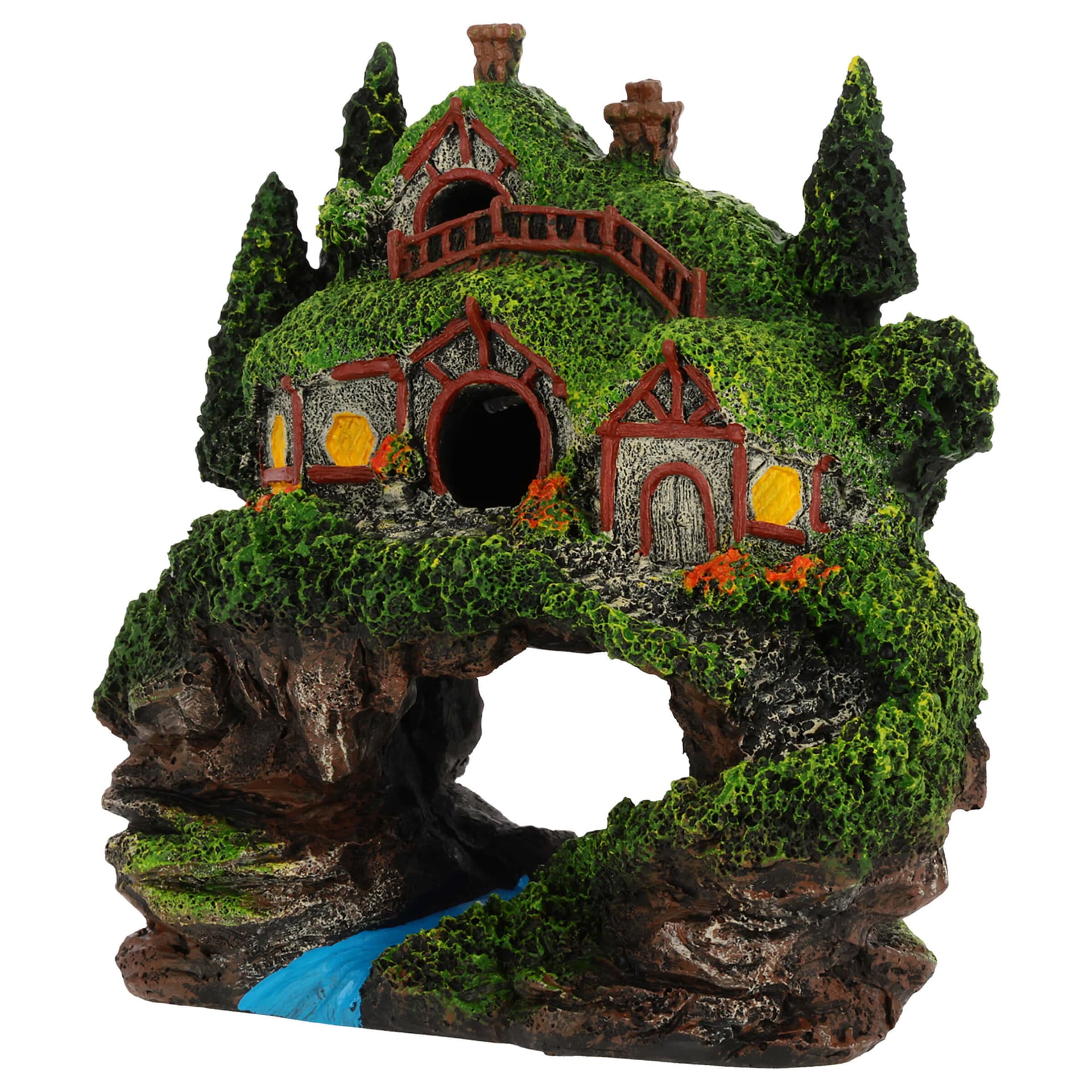 Aquariumdekoration Hobbit-Haus