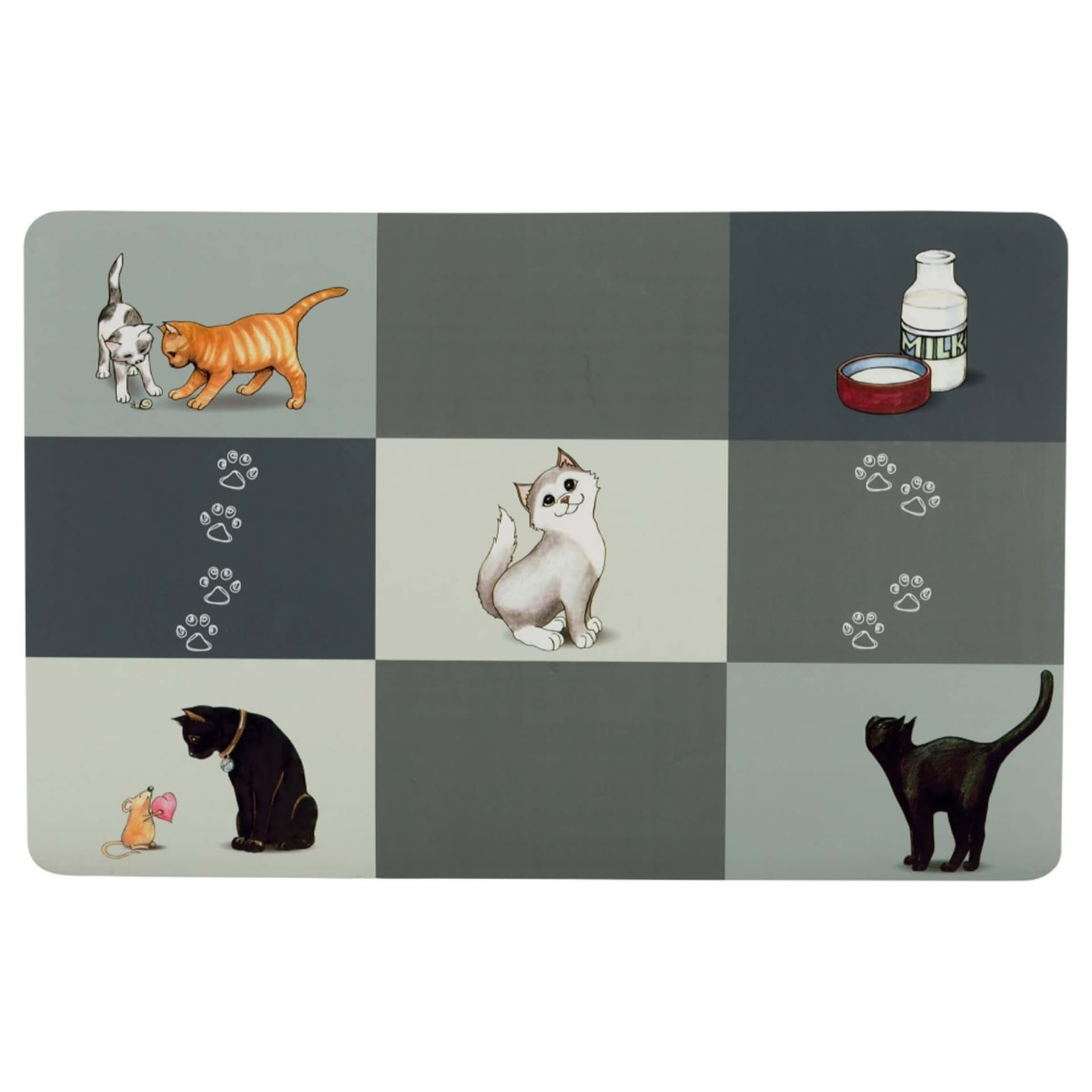 Napfunterlage Comic-Katze
