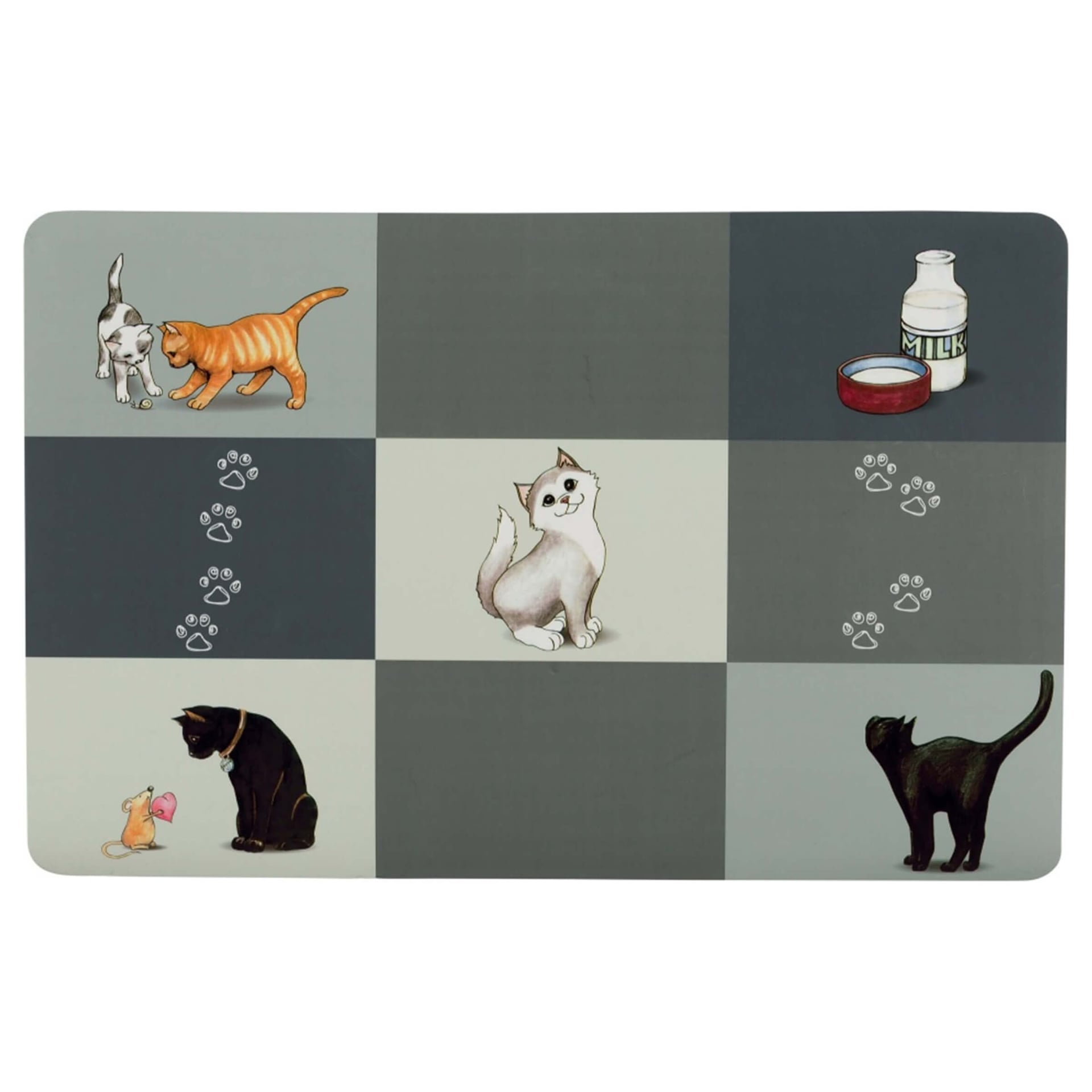 Napfunterlage Comic-Katze